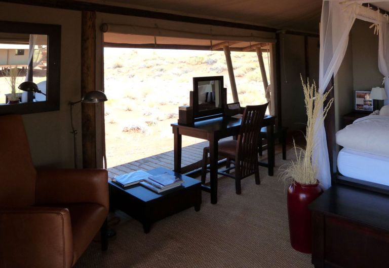 Wolwedans Dune Camp, Zelteinrichtung © Foto: Jens Döring | Outback Africa
