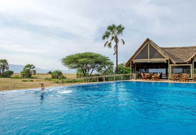 Maramboi Tented Lodge, Pool © Foto: Tanganyika Wilderness Camps Maramboi Tented Lodge, Pool © Foto: Tanganyika Wilderness Camps