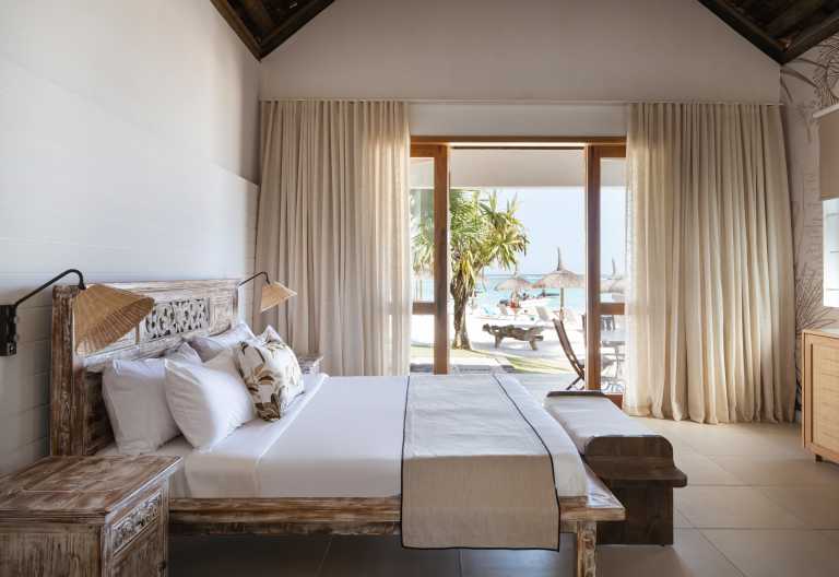 Innenansicht einer Deluxe Beach Front Suite, Sakoa Boutik Hotel Mauritius © Foto: Sakoa Boutik Hotel