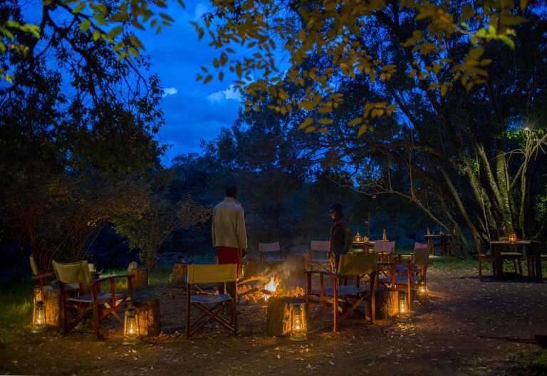 Abendstimmung am Lagerfeuer, Soroi Mara Bush Camp © Foto: Soroi Collection