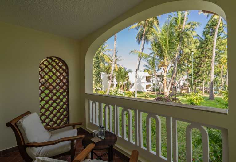 Balkon eines Standard Room, Severin Sea Lodge, Kenia © Foto: Brian Siambi for Severin Safaris