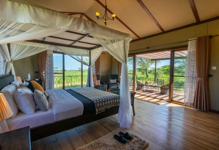Innenansicht Zeltsuite, Serengeti Sametu Camp © Foto: Karibu Camps & Lodges