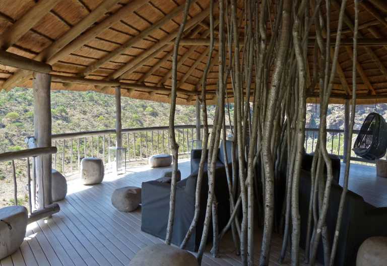 Clifftop Exclusive Safari Hideaway, Terrasse © Foto: Jens Doering | Outback Africa