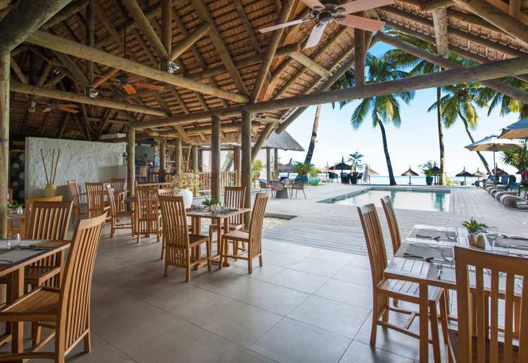 Oak Restaurant am Pool des Sakoa Boutik Hotel Mauritius © Foto: Virginie Tennant Lacoste for Sakoa Boutik Hotel