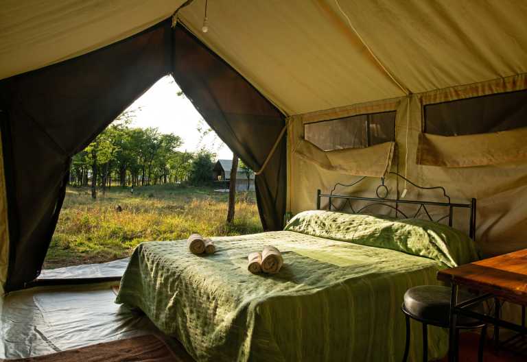 Innenansicht Zelt, Kati Kati Tented Camp © Foto: Tanganyika Wilderness Camps