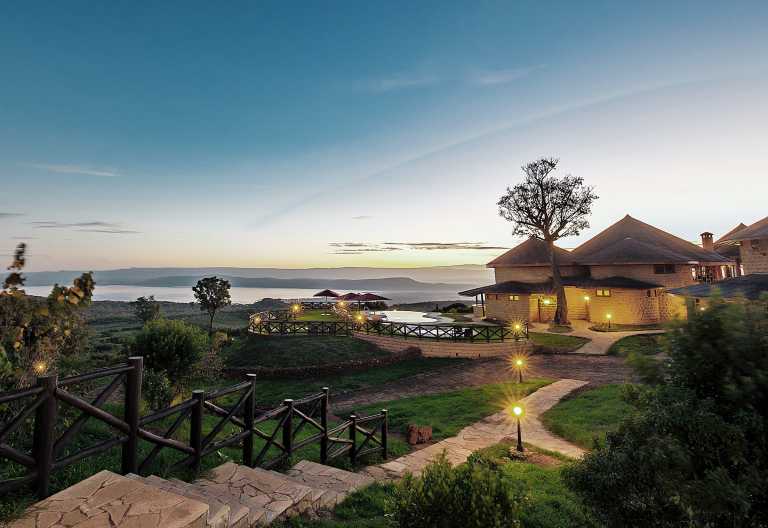 Außengelände des Lake Naivasha Sopa Resort © Foto: Sopa Lodges