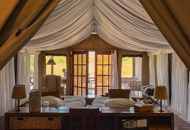 Zeltinterieur, Karen Blixen Camp © Foto: Karen Blixen Group