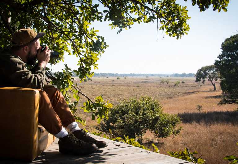 Ausblick vom Treehouse Hide am Musekese Camp © Foto: Jeffery & McKeith Safaris