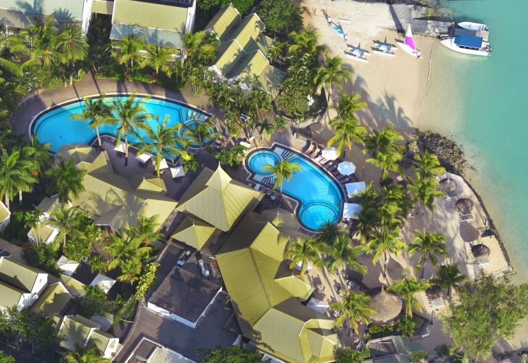 Luftansicht des Veranda Grand Baie Hotel © Foto: Veranda Grand Baie Hotel