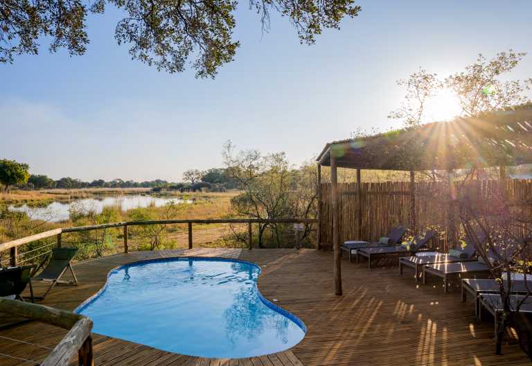 Kwando 4 Rivers Camp, Poolbereich © Foto: Melanie van Zyl for Kwando Safaris
