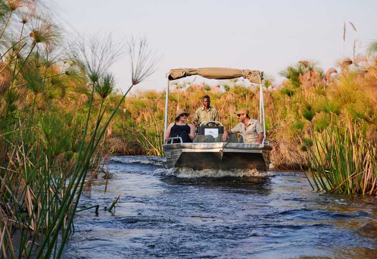 Bootstour im Okavango-Delta, Xugana Island Lodge © Foto: Desert & Delta