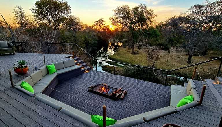 Feuerstelle (Boma) der The Wallow Lodge © Foto: The Wallow Lodge