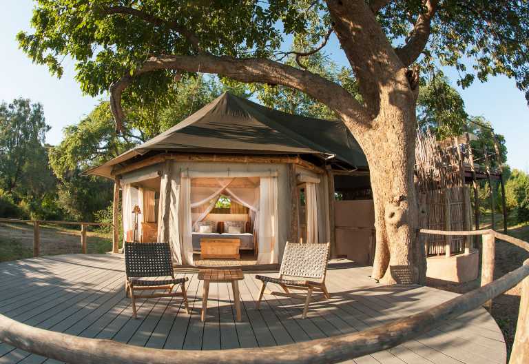 Three Rivers Camp, Zeltchalet © Foto: Kafunta Safaris