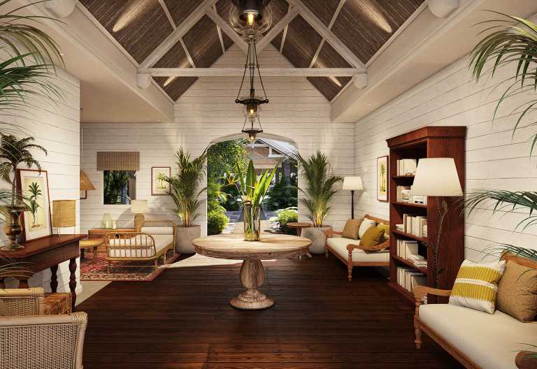 Eingangsbereich des Veranda Grand Baie © Foto: Veranda Hotels