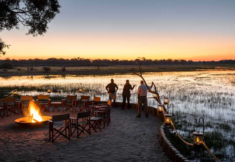 Abendstimmung im Okavango-Delta, Sanctuary Chiefs Camp © Foto: Sanctuary Retreats