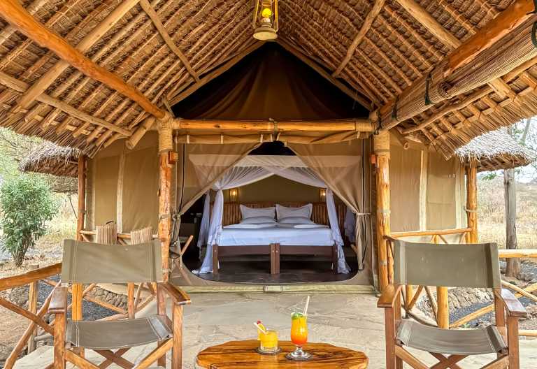 Luxury Tent, Severin Safari Camp, Tsavo Nationalpark, Kenia © Foto: Severin Safaris