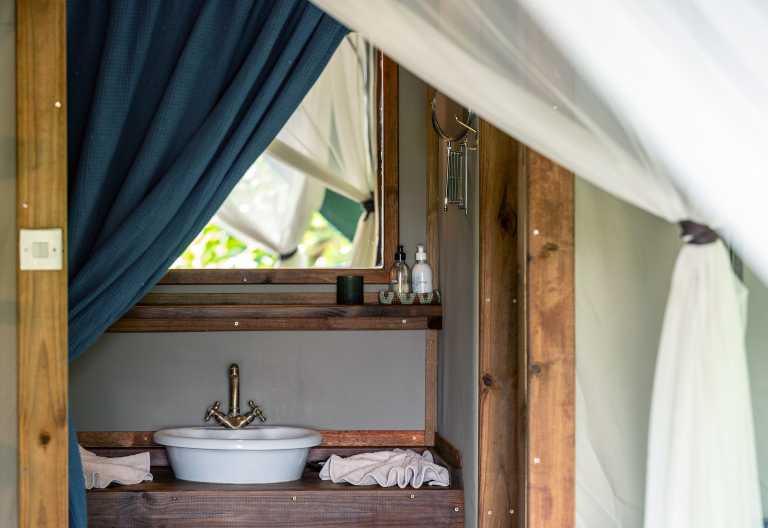 Badezimmer im Kala Camp © Foto: Marco Penzel | Outback Africa