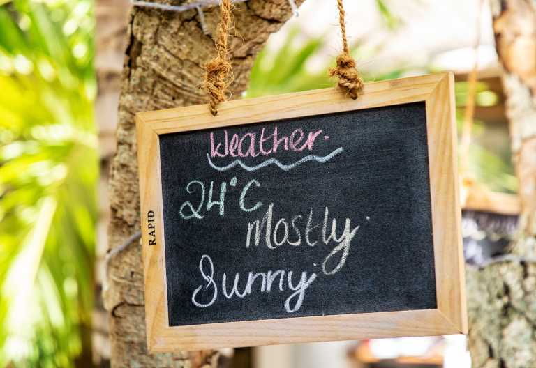 Wetterbericht auf Mauritius © Foto: Marco Penzel | Outback Africa