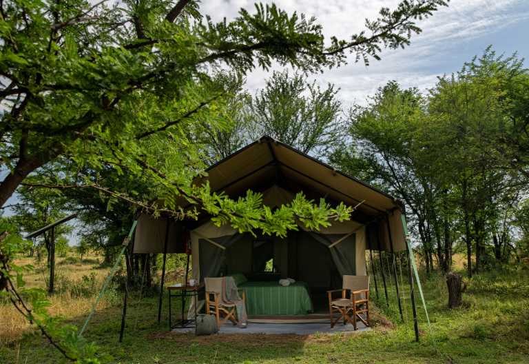 Blick ins Zelt, Ndutu/ Mara Kati Kati Camp © Foto: TWC Tanzania