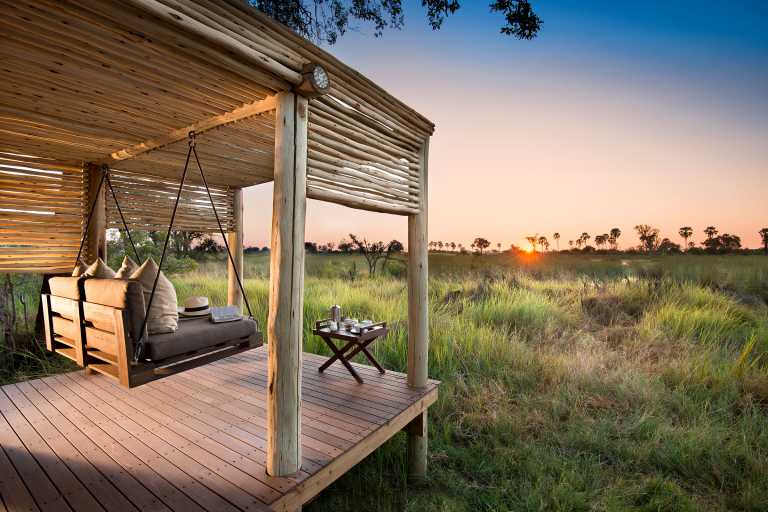 Private Sala, Nxabega Okavango Tented Camp © Foto: Dookphoto | &Beyond