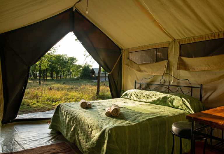 Innenansicht Zelt, Ndutu Kati Kati Tented Camp © Foto: Tanganyika Wilderness Camps
