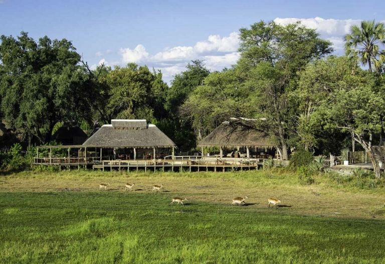 Mombo Camp, Außenansicht © Foto: Dana Allen | Wilderness Safaris