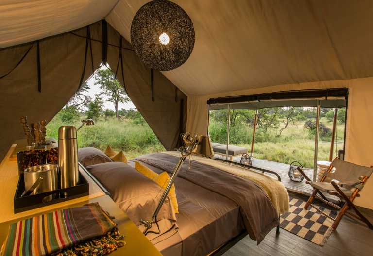 Gomoti Plains Camp, Zeltchalet © Foto: Andrew Howard | Machaba Safaris
