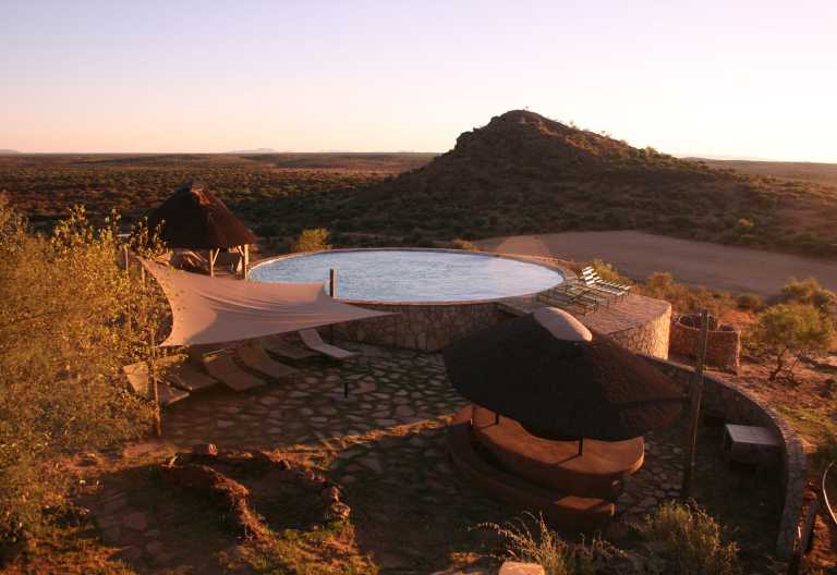 Pool der Onjala Lodge, Windhoek, Namibia &copy; Foto: Doreen Schütze