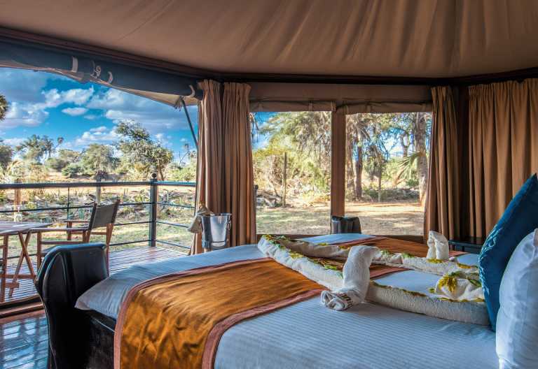 Innenansicht Zelt, Ashnil Samburu © Foto: Ashnil Hotels