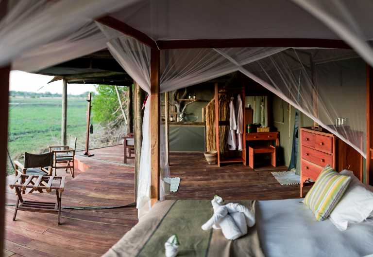 Musekese Camp, Safarichalet © Foto: Jeffery & McKeith Safaris 