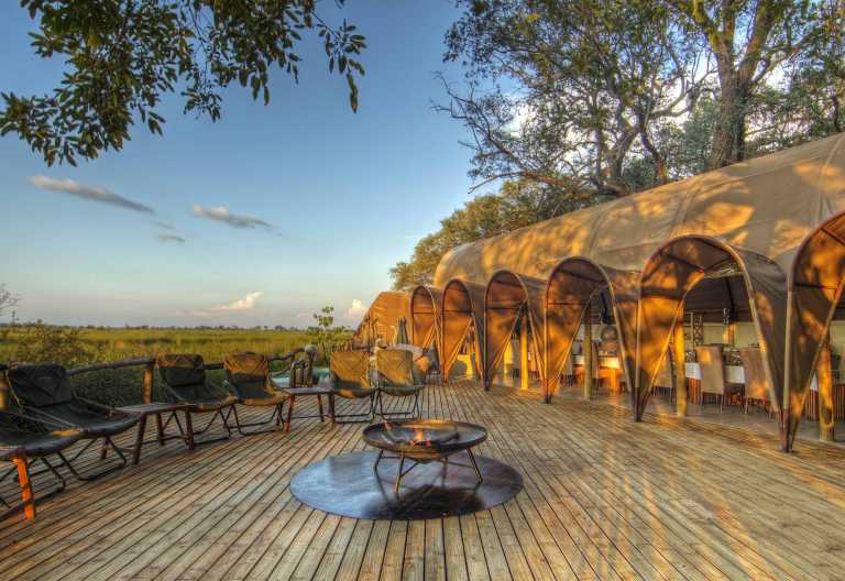 Abendstimmung im OKuti Camp © Foto: Ker & Downey Botswana