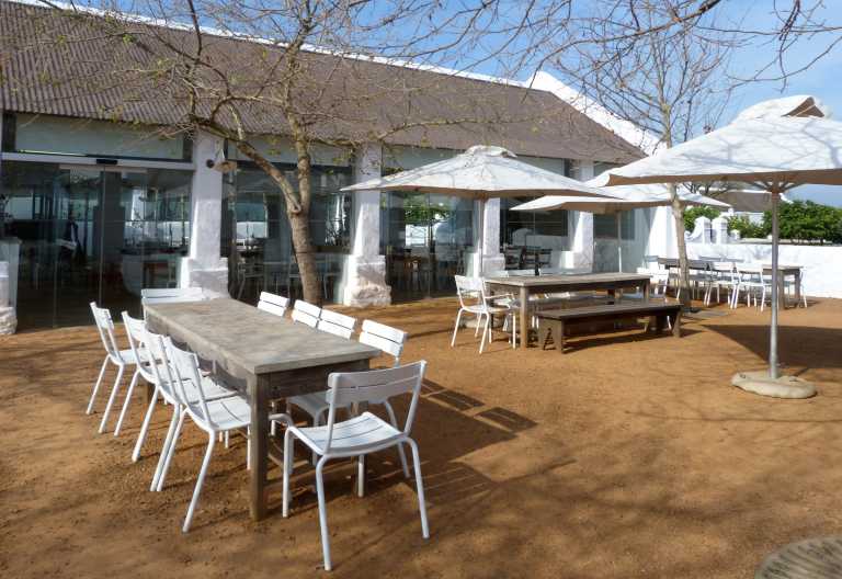Babylonstoren Farm Hotel, Terrasse © Foto: Doreen Krausche | Outback Africa