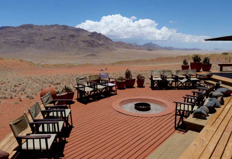 Wolwedans Dunes Lodge, Bomaplatz © Foto: Jens Döring | Outback Africa
