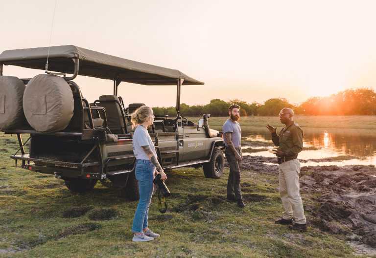 Pause bei einer Pirschfahrt im Kafue Nationalpark © Foto: Jeffery & McKeith Safaris