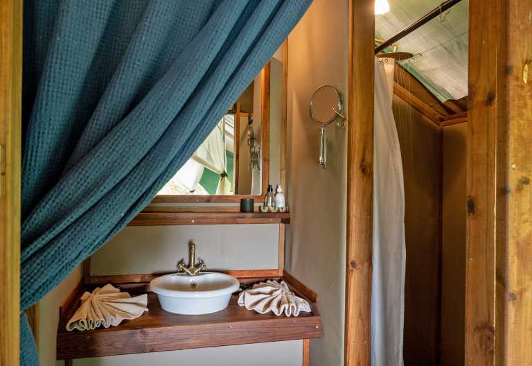 Badezimmer im Kala Camp © Foto: Marco Penzel | Outback Africa