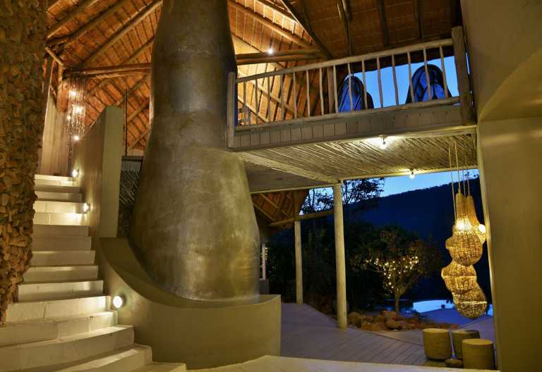 Clifftop Exclusive Safari Hideaway, Architektur des Haupthauses © Foto: Clifftop Exclusive Safari Hideaway