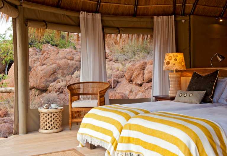 Mowani Mountain Camp, Zimmer