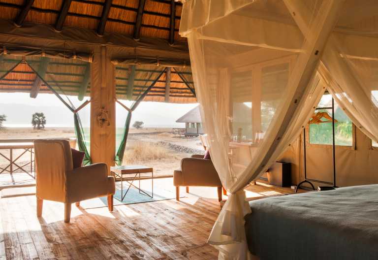 Maramboi Tented Lodge, Suite Zimmer © Foto: Tanganyika Wilderness Camps Maramboi Tented Lodge, Suite Zimmer © Foto: Tanganyika Wilderness Camps