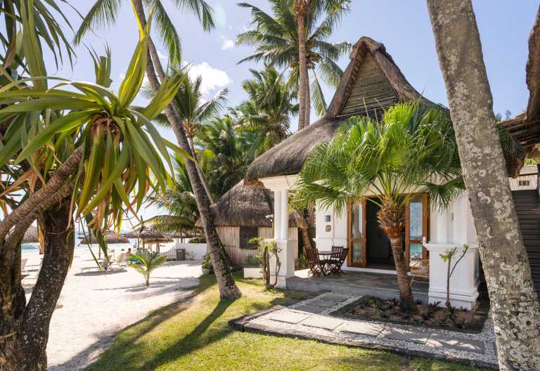 Außenansicht Deluxe Beach Front Suite, Sakoa Boutik Hotel Mauritius © Foto: Sakoa Boutik Hotel