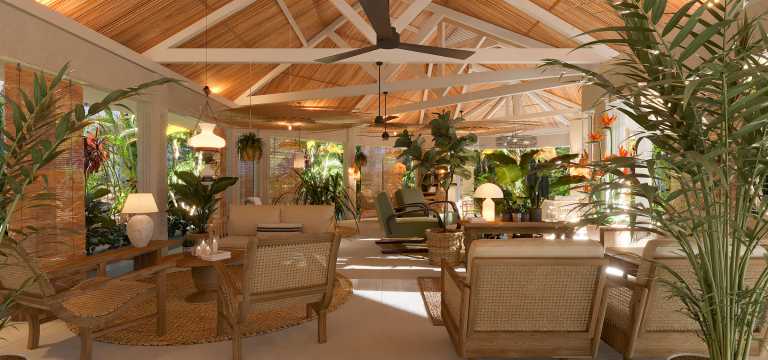 Lounge des Veranda Grand Baie © Foto: Veranda Hotels