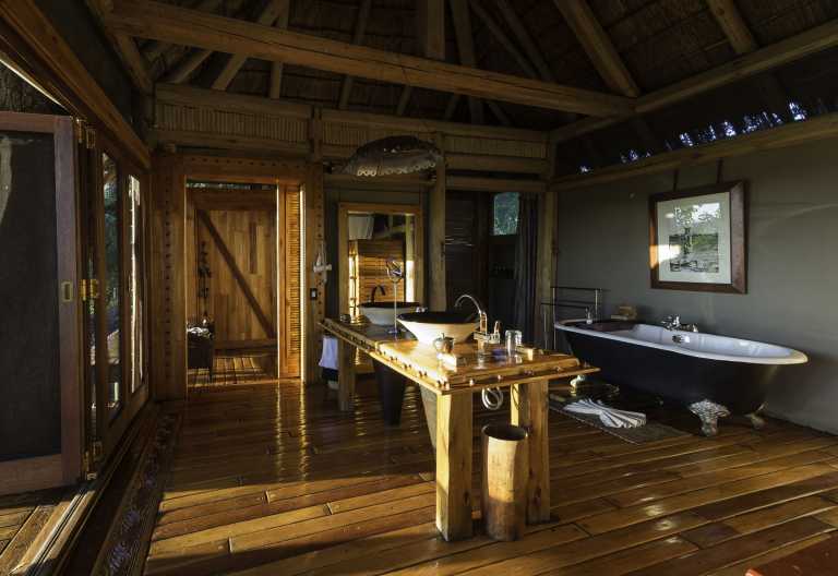 Jao Camp, Badezimmer © Foto: Dana Allen | Wilderness Safaris