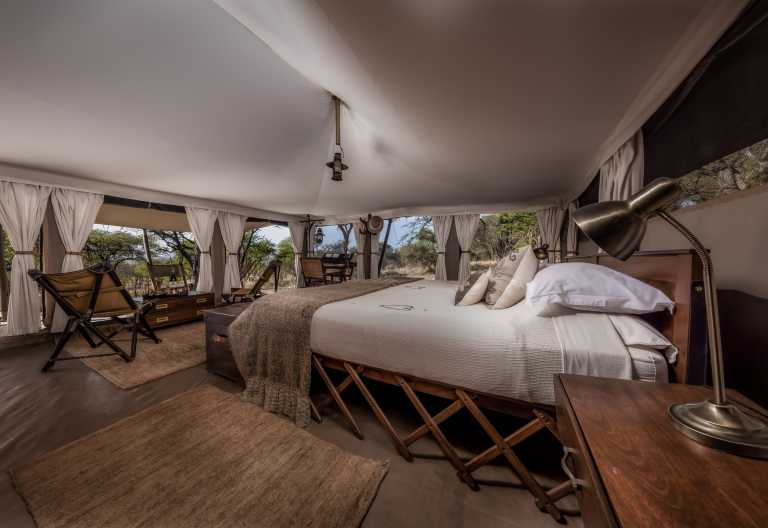 Luxuriös ausgestattetes Zelt im Serengeti Pioneer Camp © Foto: Elewana Collection