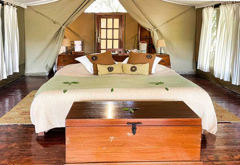 Zelt innen, Karen Blixen Camp © Foto: Karen Blixen Group