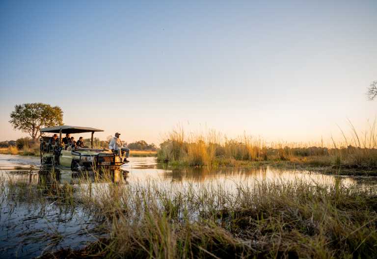 Kwando 4 Rivers Camp, Pirschfahrt © Foto: Melanie van Zyl for Kwando Safaris