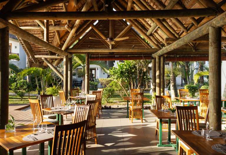 Offenes Restaurant des Sakoa Boutik Hotel Mauritius © Foto: Sakoa Boutik Hotel