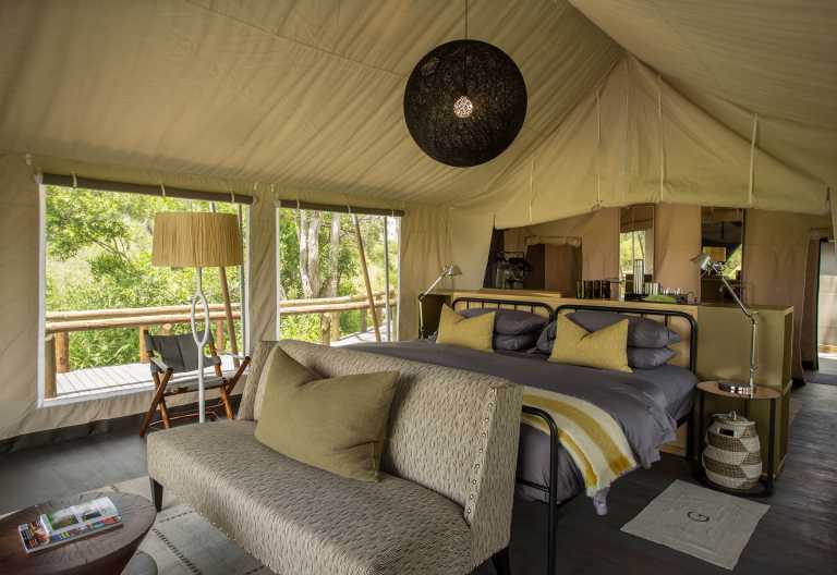 Gomoti Plains Camp, Zeltchalet © Foto: Andrew Howard | Machaba Safaris