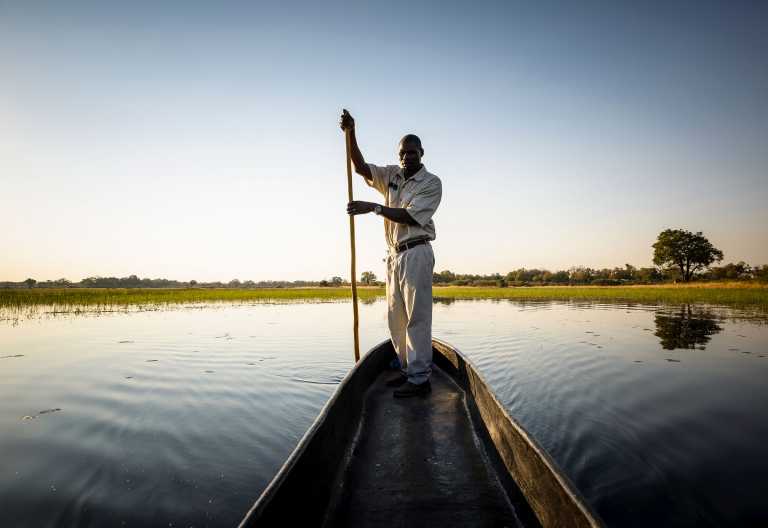 Mokoro-Fahrt im Okavango-Delta, Sanctuary Chiefs Camp © Foto: Sanctuary Retreats