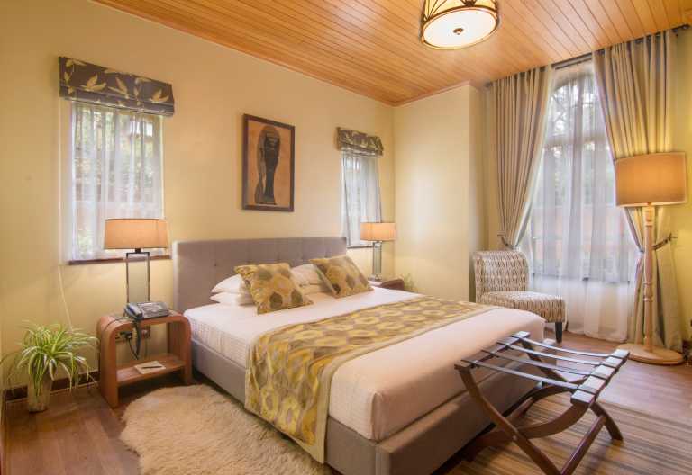 Schlafzimmer im Cottage, House of Waine, Nairobi © Foto: Wamwiri Kimachia