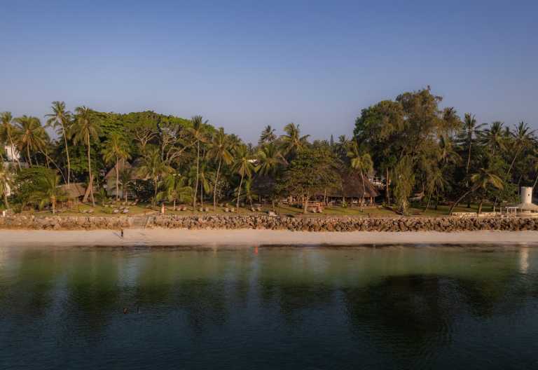 Ansicht der Severin Sea Lodge vom Wasser, Kenia © Foto: Severin Safaris