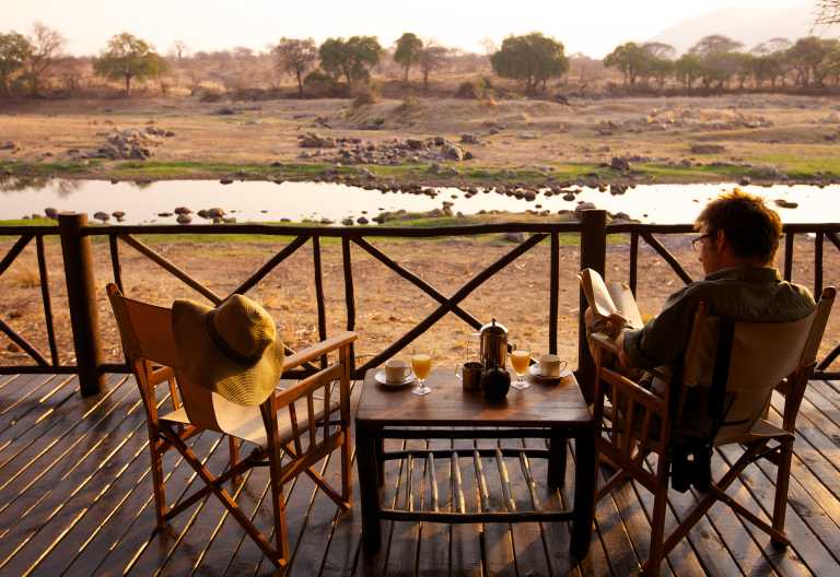Ausblick von der Ruaha River Lodge © Foto: Niels van Gijn | Foxes Safari Camps